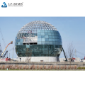 Xuzhou LF Galvanized steel space frame glass dome roof structure